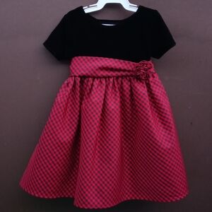 Brooke Lindsay Velvet Plated Dress Sz 2T